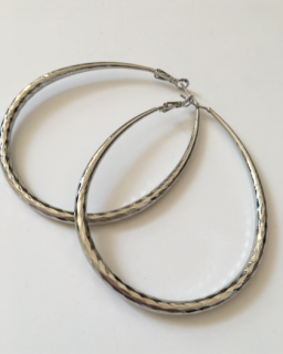 Fashion Jewelry náušnice velké stříbrné 4-t272