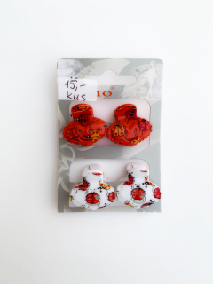 Skřipec do vlasů beruška bílý 1 ks