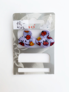 Skřipec do vlasů beruška fialový 1 ks