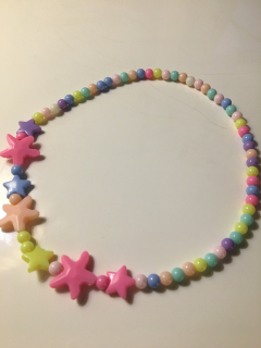 Náhrdelník dětský Hvězdy žluté