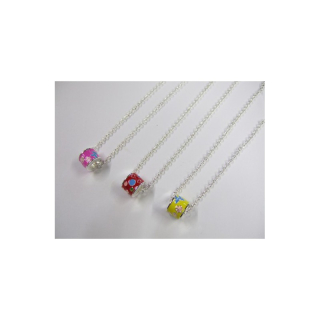 Fashion Jewelry řetízek buben smaltový růžový 1-rt339