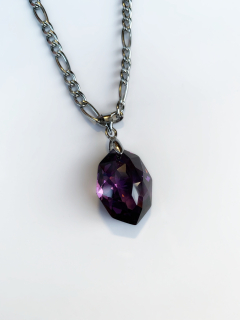 Fashion Jewelry řetízek s přívěskem z broušeného skla 1-bn080