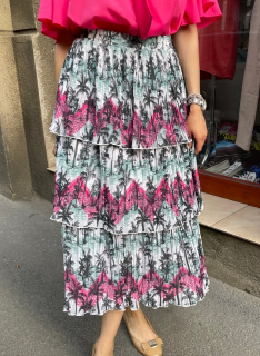 Sukně Asos barevná s volánem vel. 38, 46