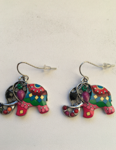 Fashion Jewelry náušnice smaltované slony 4-m305