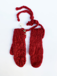 Rukavice dámské červené teplé