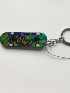 Přívěsek na klíče Skate zelený