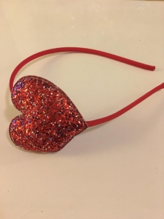 Čelenka červená Srdce