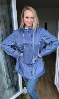 Bunda lehká šedomodrá vel. 50