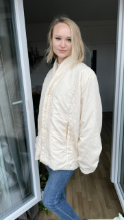 Bunda krémová vel. 3XL
