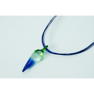 Fashion Jewelry náhrdelník sklo modrý 1-lo413