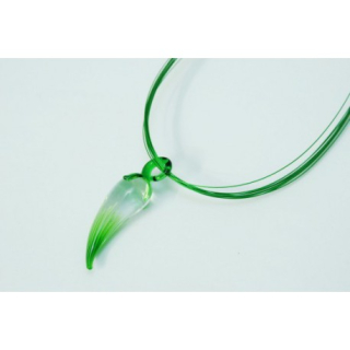 Fashion Jewelry náhrdelník sklo zelený 1-lo413