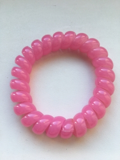 Gumička do vlasů pružinka velká růžová