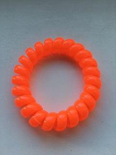 Gumička do vlasů pružinka velká oranžová